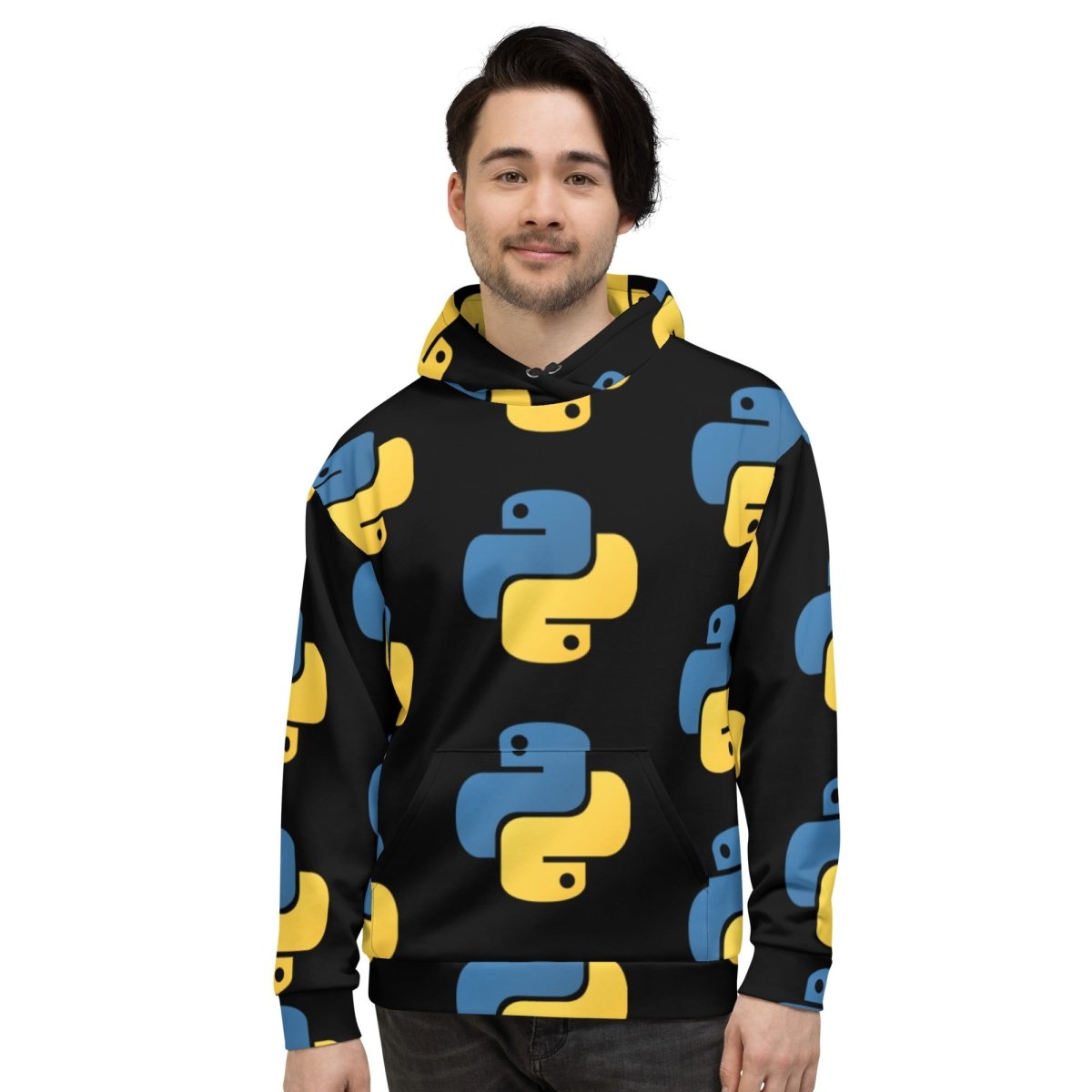 All-Over Print Python Icon Hoodie (unisex) - AI Store