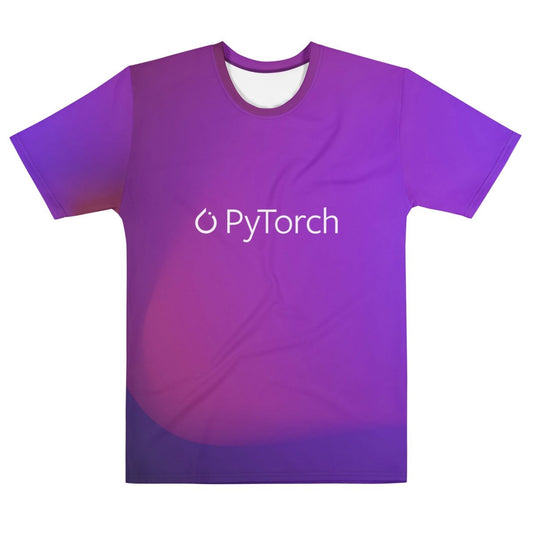 All - Over Print PyTorch White Logo T-Shirt (men) - M - AI Store