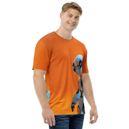 All - Over Print rabbit Robot Hero T-Shirt (men) - M - AI Store