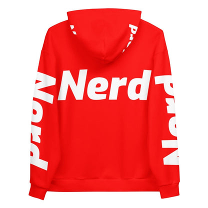 All - Over Print Red Super - Nerd Hoodie (unisex) - 2XS - AI Store