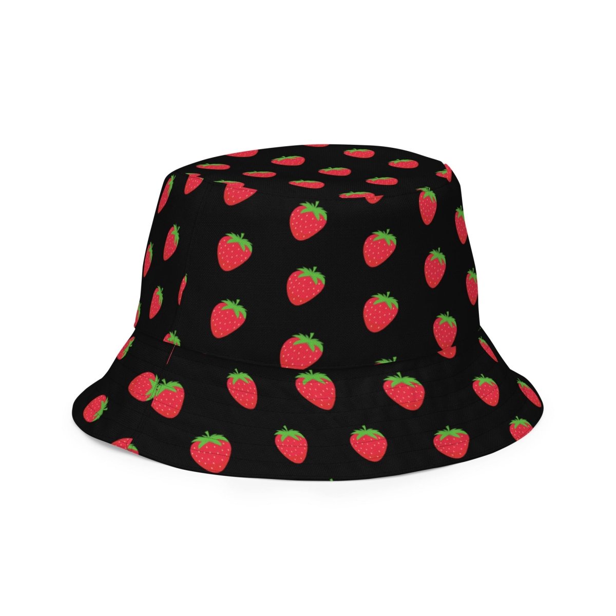 All - Over Print Strawberry Reversible Bucket Hat - XS - AI Store