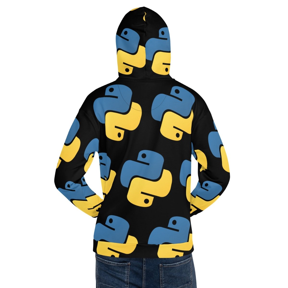 All - Over Print Tilted Python Icon Hoodie (unisex) - M - AI Store
