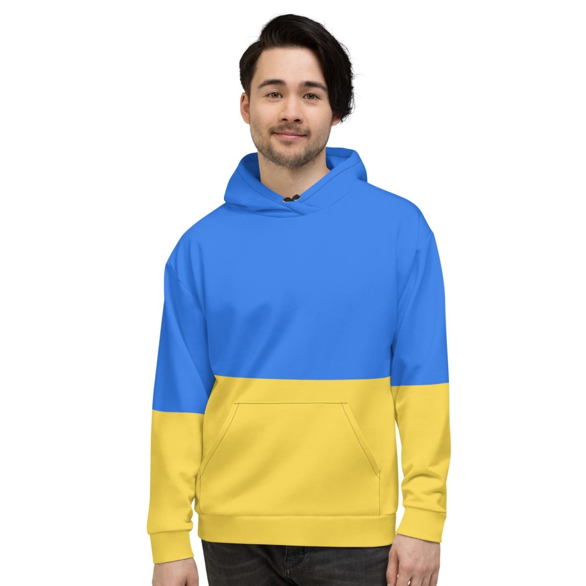 All - Over Print Ukrainian Flag Hoodie (unisex) - 2XS - AI Store