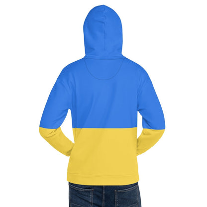 All - Over Print Ukrainian Flag Hoodie (unisex) - 2XS - AI Store