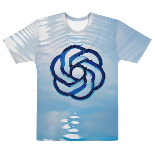 All - Over Print Watery OpenAI Logo T - Shirt (men) - AI Store