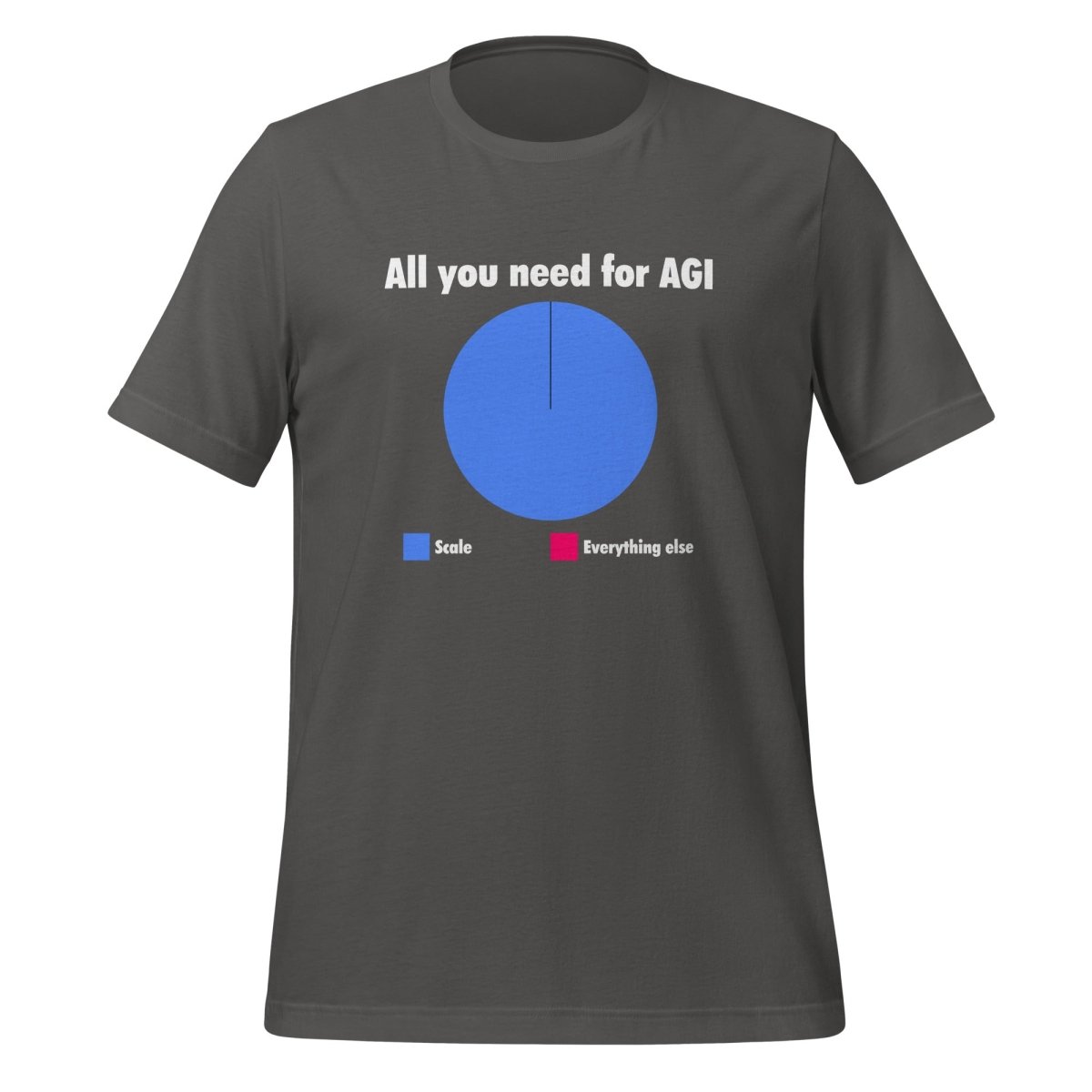 All you need for AGI is Scale T-Shirt (unisex) - Asphalt - AI Store