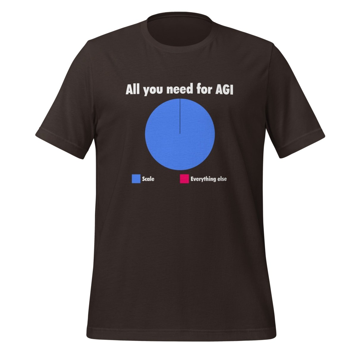 All you need for AGI is Scale T-Shirt (unisex) - Brown - AI Store