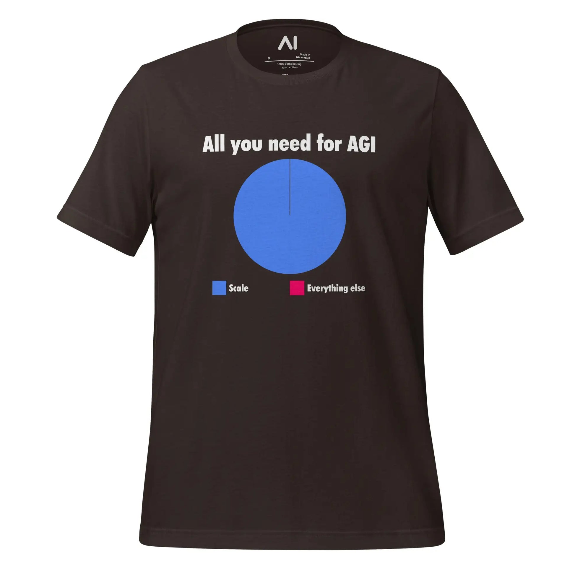 All you need for AGI is Scale T-Shirt (unisex) - Brown / M