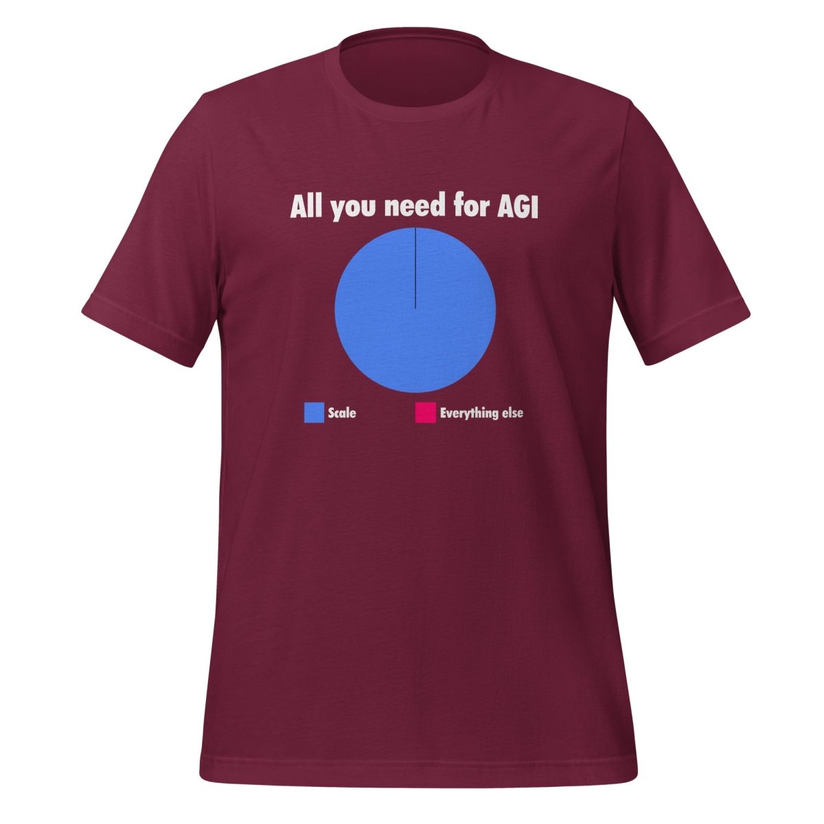 All you need for AGI is Scale T-Shirt (unisex) - Maroon - AI Store