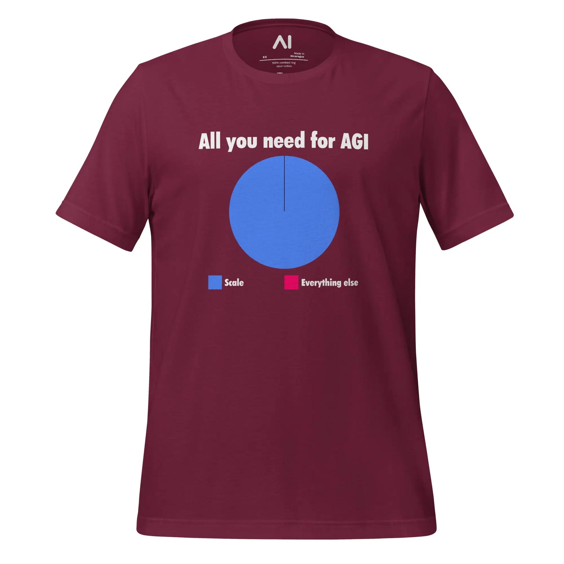 All you need for AGI is Scale T-Shirt (unisex) - Maroon / M