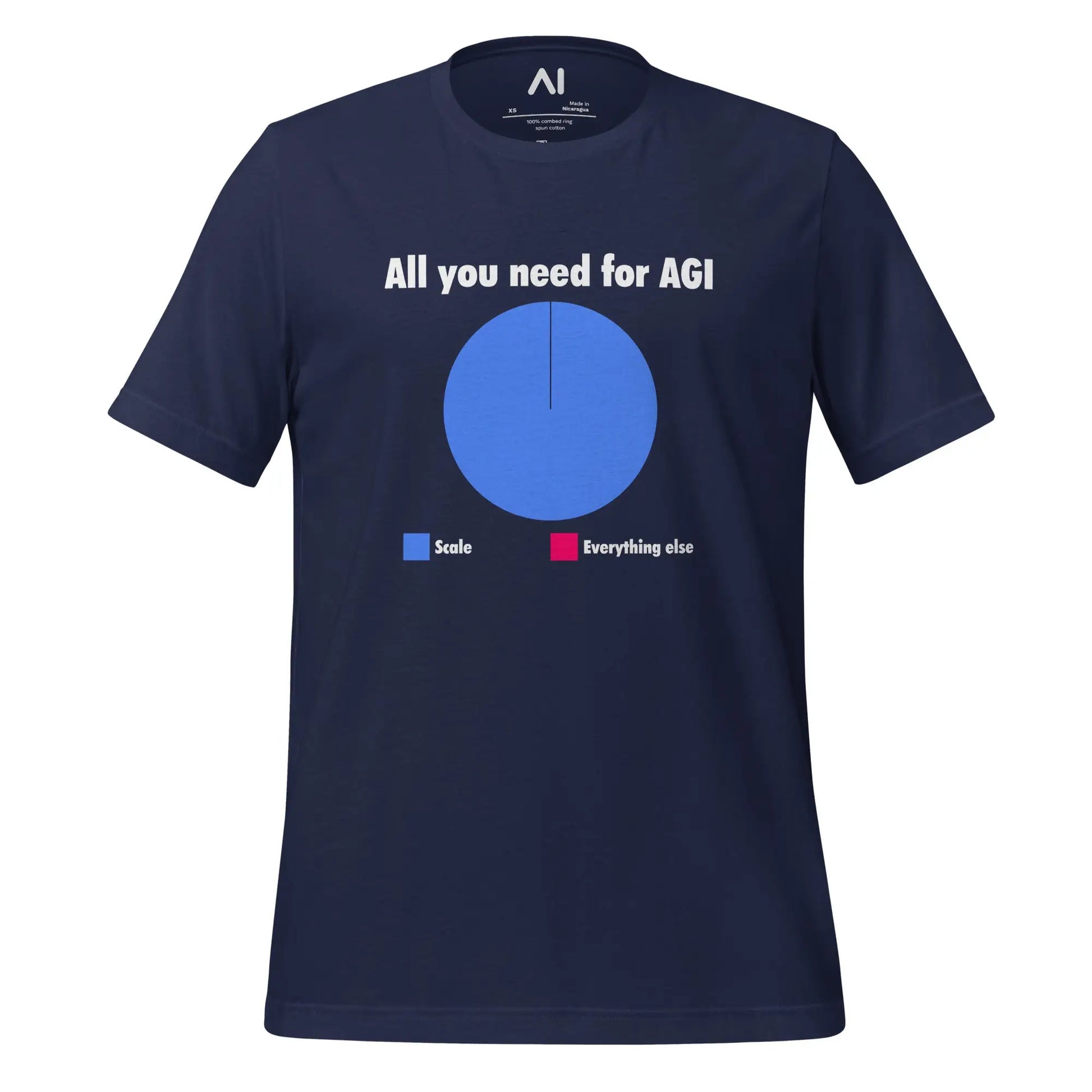 All you need for AGI is Scale T-Shirt (unisex) - Navy / M