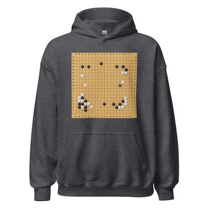 AlphaGo vs Lee Sedol Game 2 Move 37 Hoodie (unisex) - Dark Heather / M