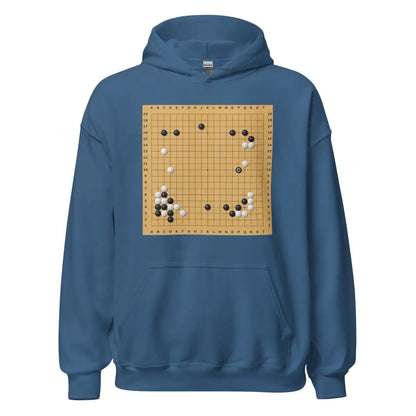 AlphaGo vs Lee Sedol Game 2 Move 37 Hoodie (unisex) - Indigo Blue / M