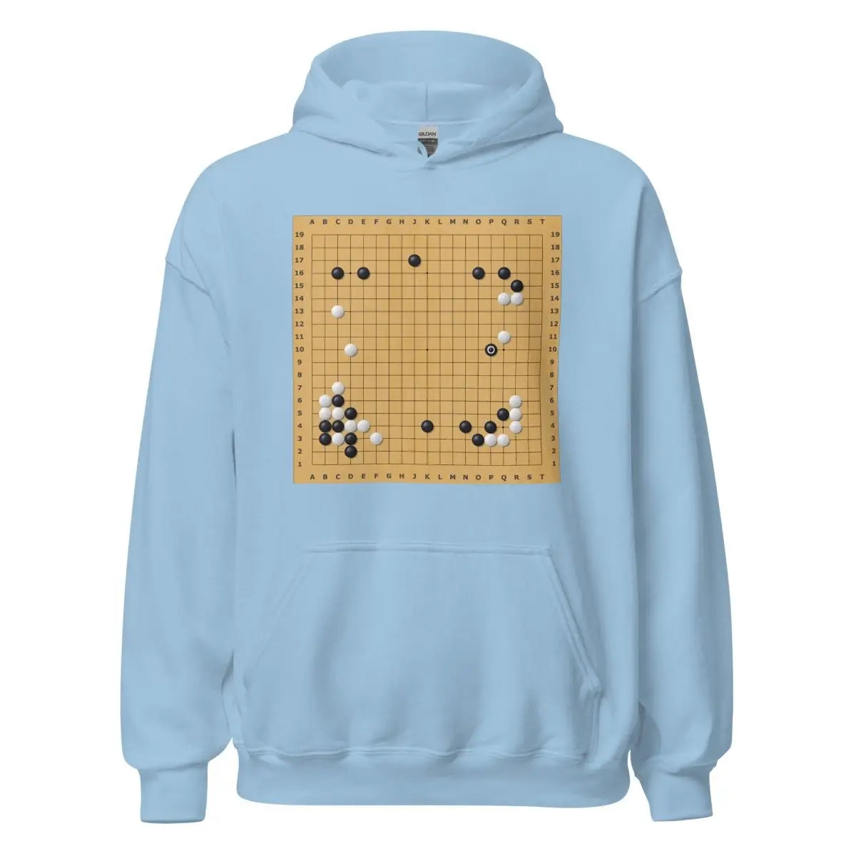 AlphaGo vs Lee Sedol Game 2 Move 37 Hoodie (unisex) - Light Blue / M