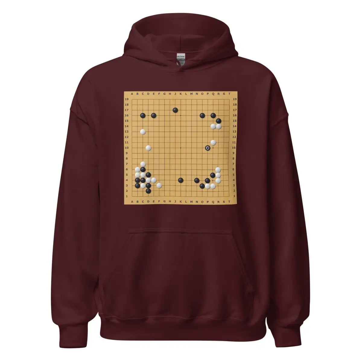 AlphaGo vs Lee Sedol Game 2 Move 37 Hoodie (unisex) - Maroon / M