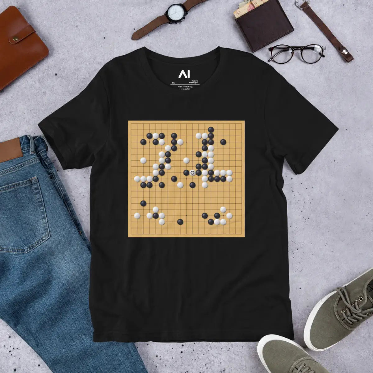 AlphaGo vs Lee Sedol Game 4 ’Good Move’ 78 T-Shirt (unisex)