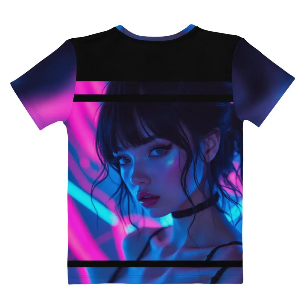 Amazing Neon Anime Woman T-shirt (women)