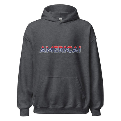 AMERICAI Hoodie (unisex) - Dark Heather / M