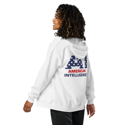 The American Intelligence Front and Back Zip Hoodie (unisex).