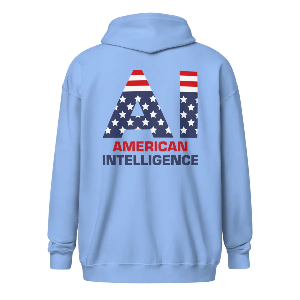 American Intelligence Front and Back Zip Hoodie (unisex)