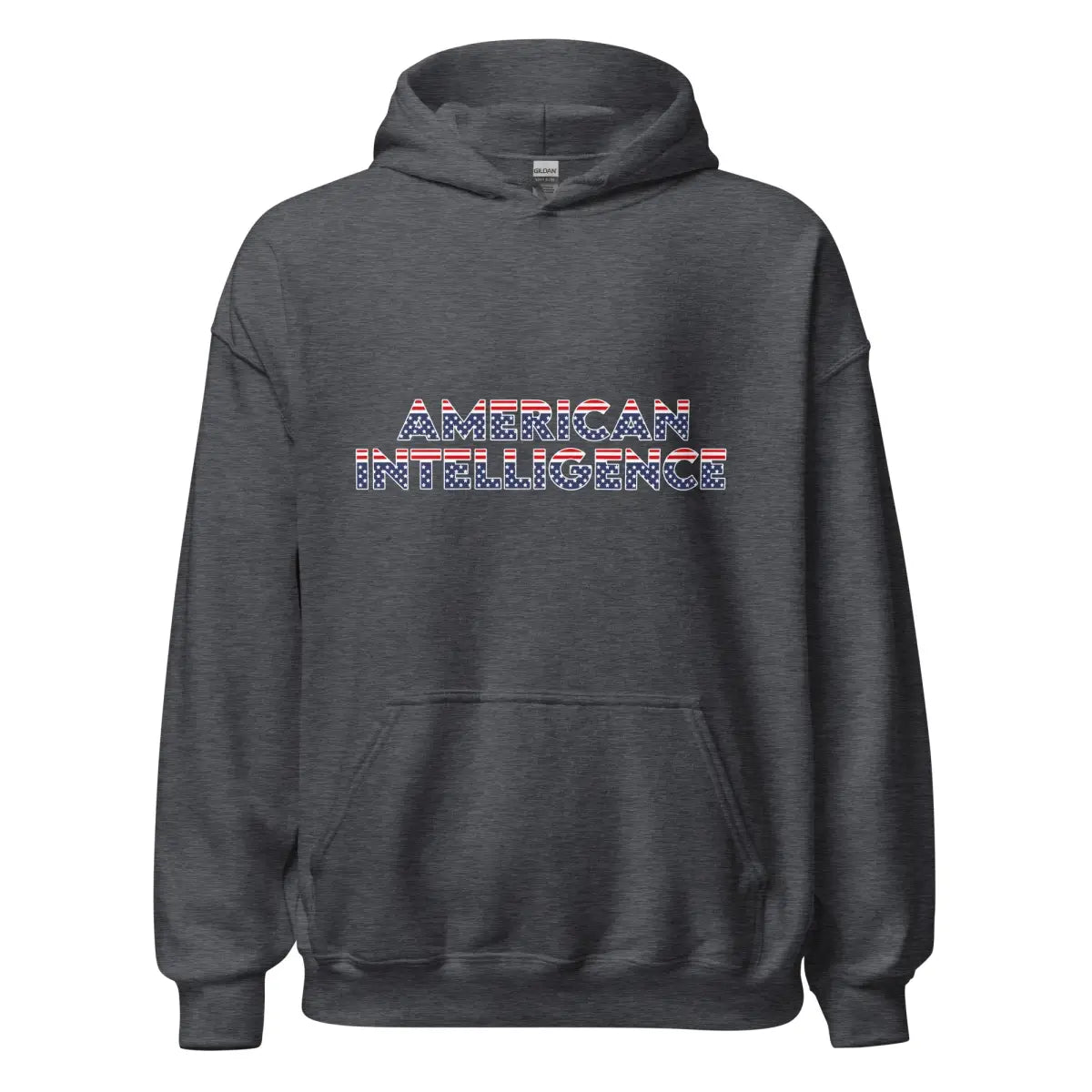 American Intelligence Hoodie 2 (unisex) - Dark Heather / M