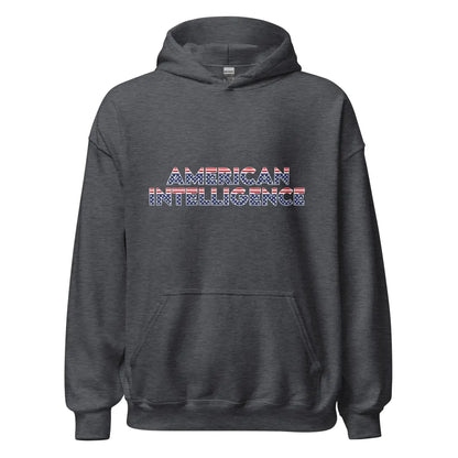 American Intelligence Hoodie 2 (unisex) - Dark Heather / M