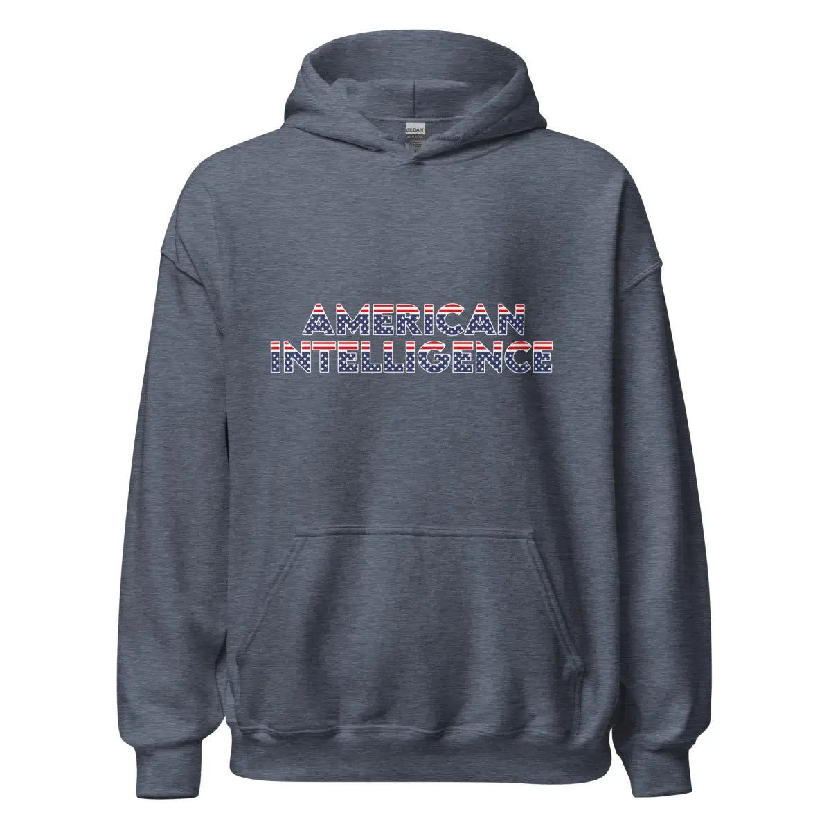 American Intelligence Hoodie 2 (unisex) - Heather Sport Dark Navy / M