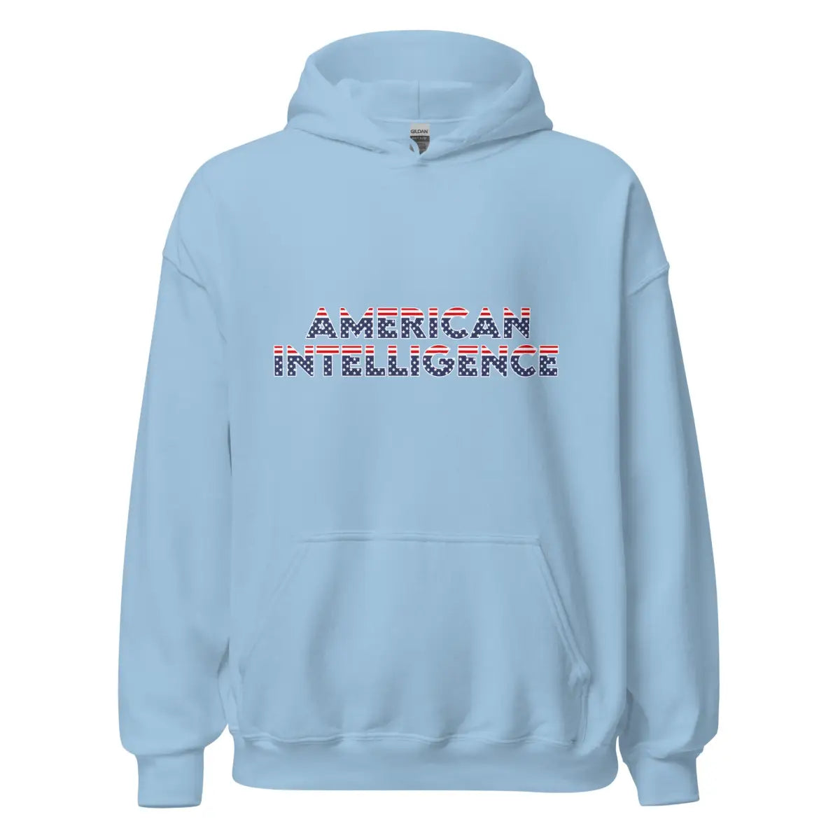 American Intelligence Hoodie 2 (unisex) - Light Blue / M