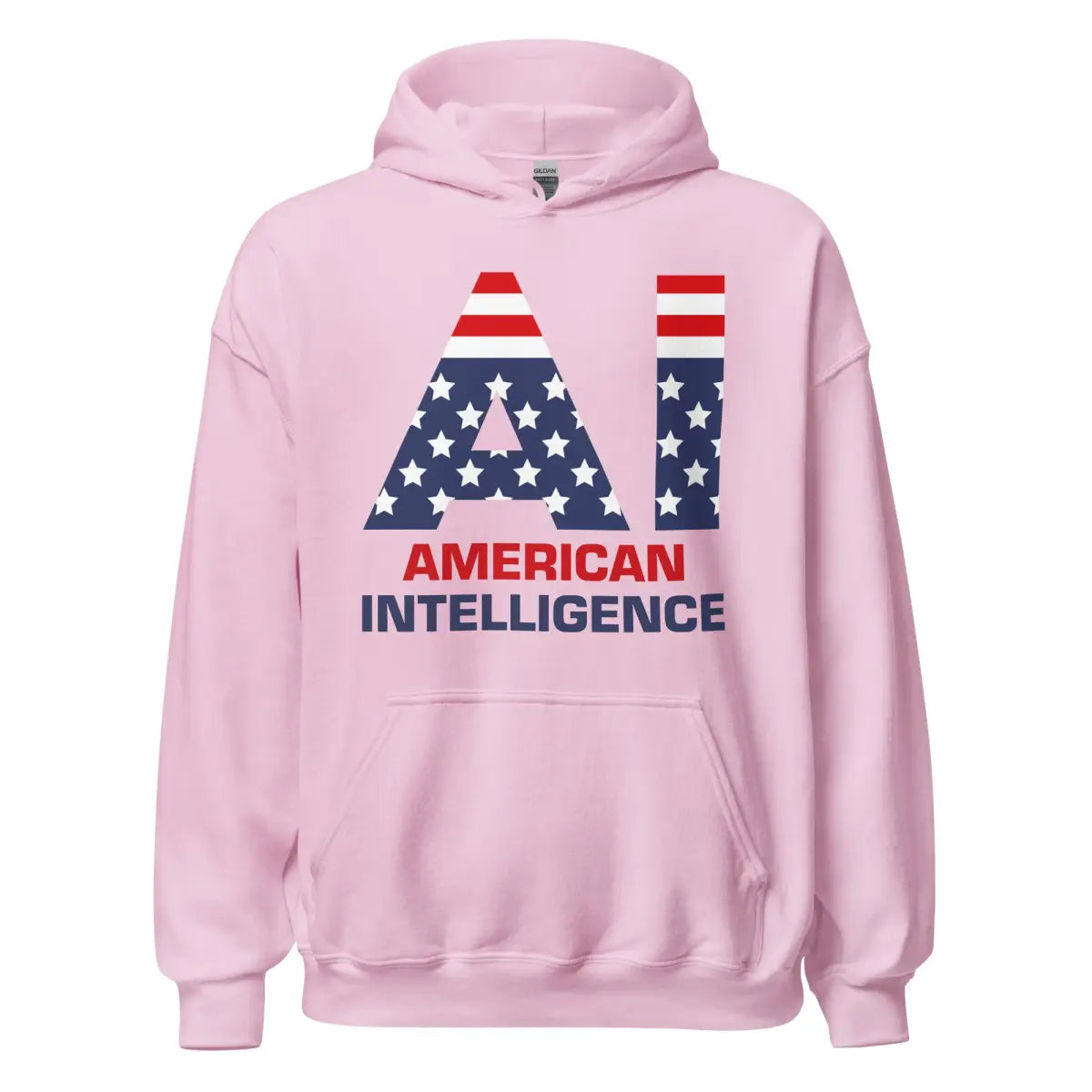 American Intelligence Hoodie (unisex) - Light Pink / M