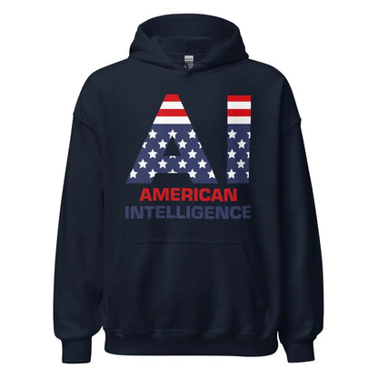 American Intelligence Hoodie (unisex) - Navy / M