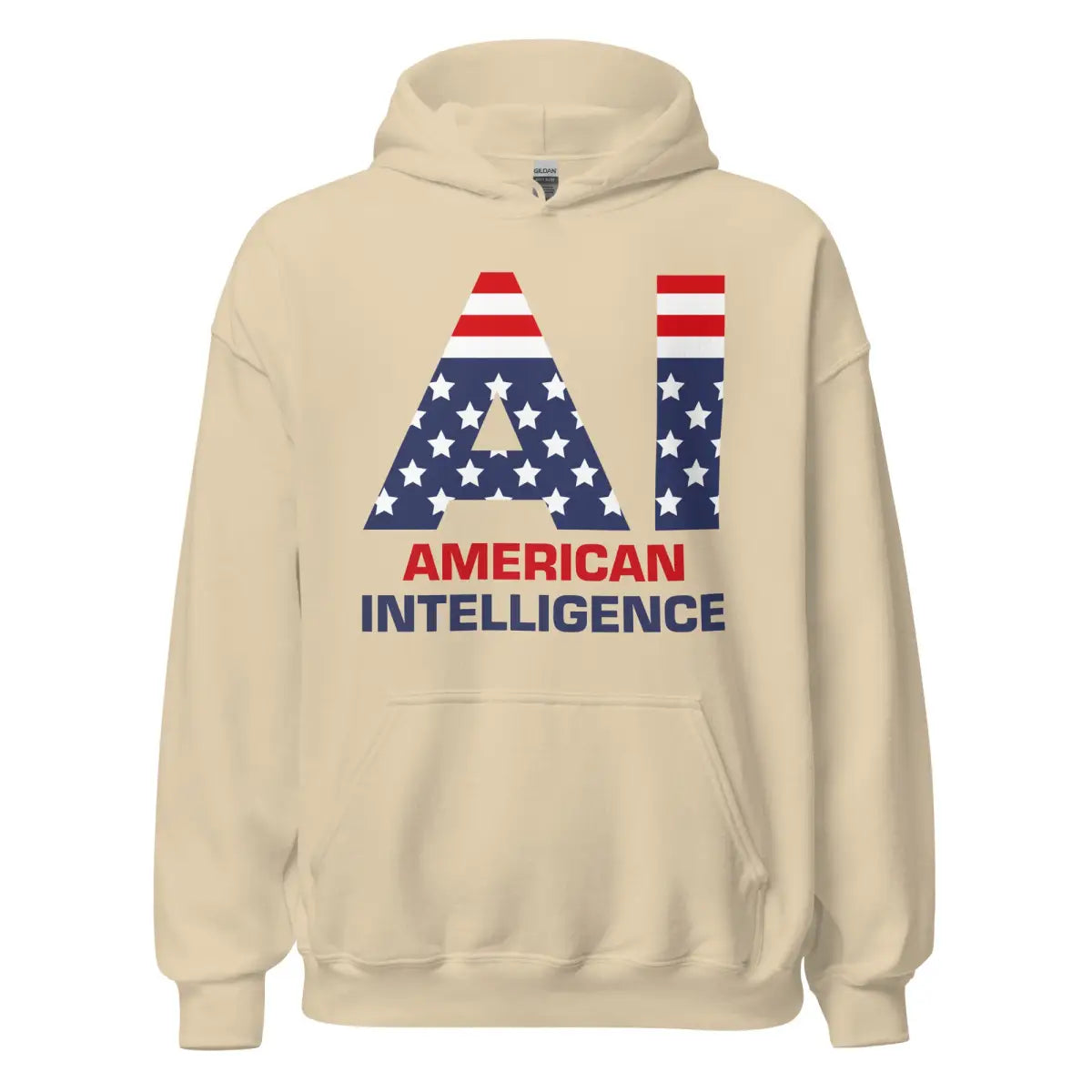 American Intelligence Hoodie (unisex) - Sand / M