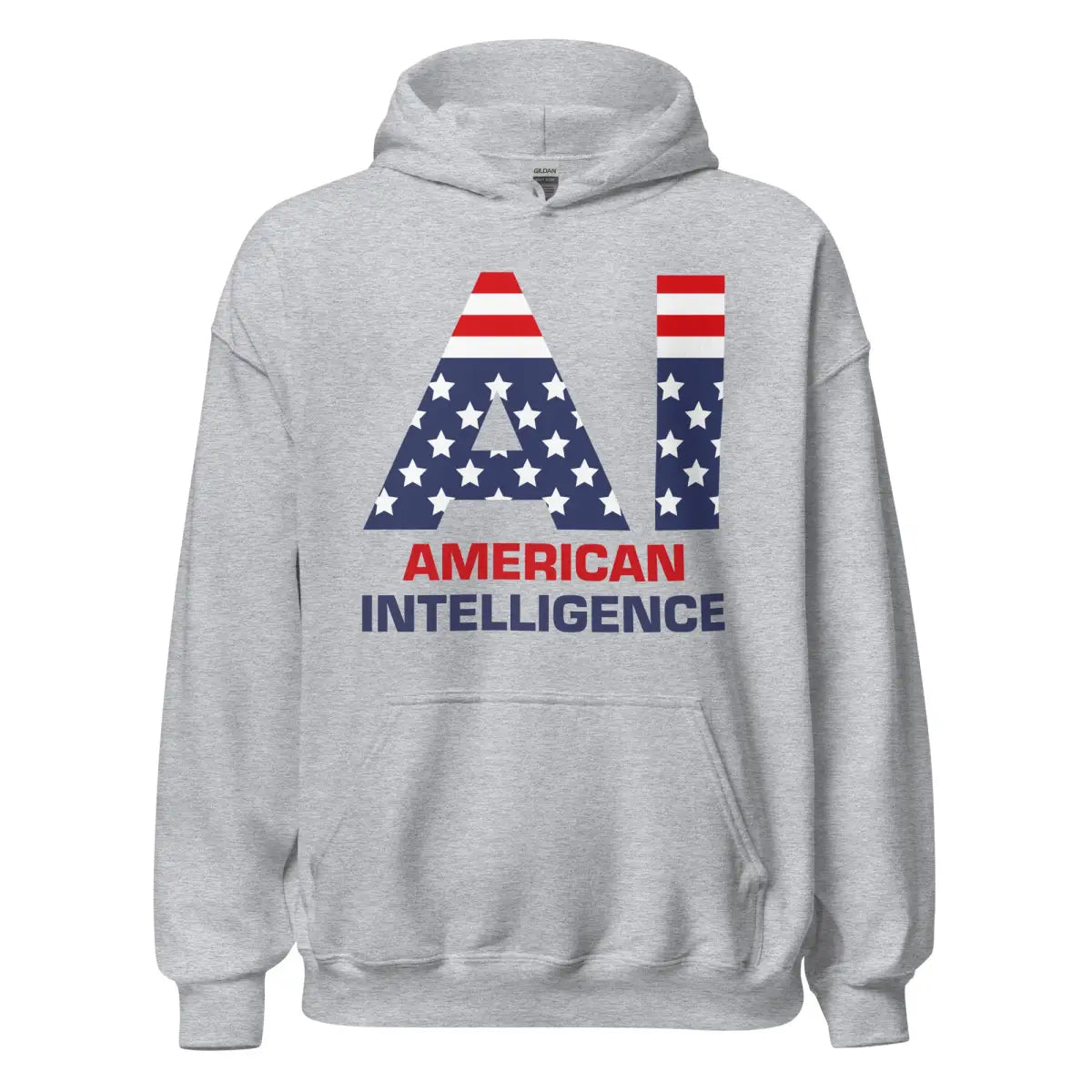 American Intelligence Hoodie (unisex) - Sport Grey / M