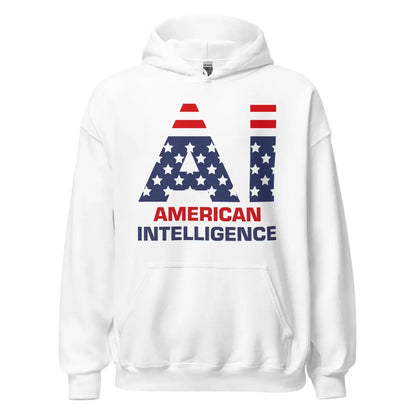 American Intelligence Hoodie (unisex) - White / M