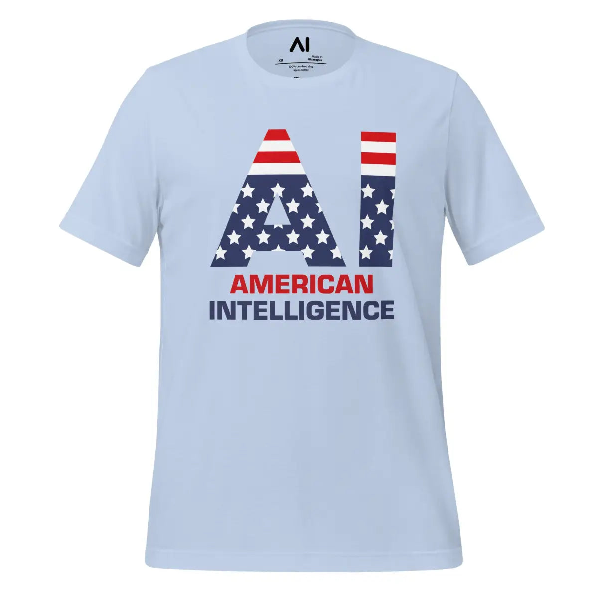 American Intelligence T-Shirt (unisex) - Baby Blue / M