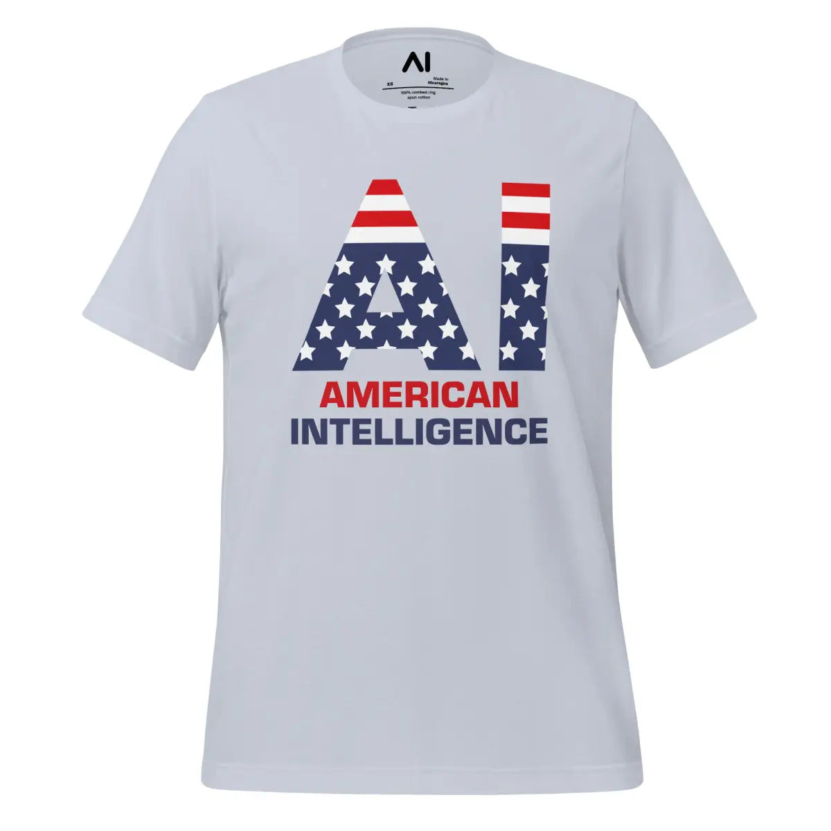 American Intelligence T-Shirt (unisex) - Light Blue / M