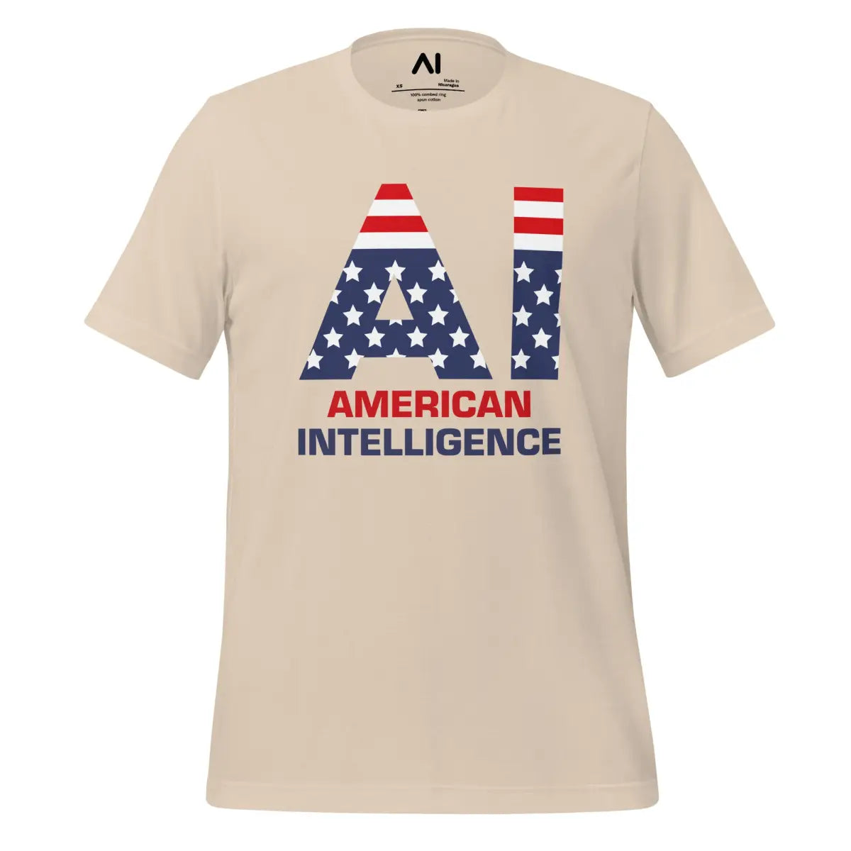 American Intelligence T-Shirt (unisex) - Soft Cream / M