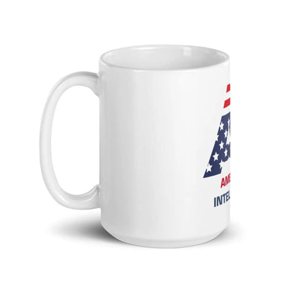 American Intelligence White Glossy Mug