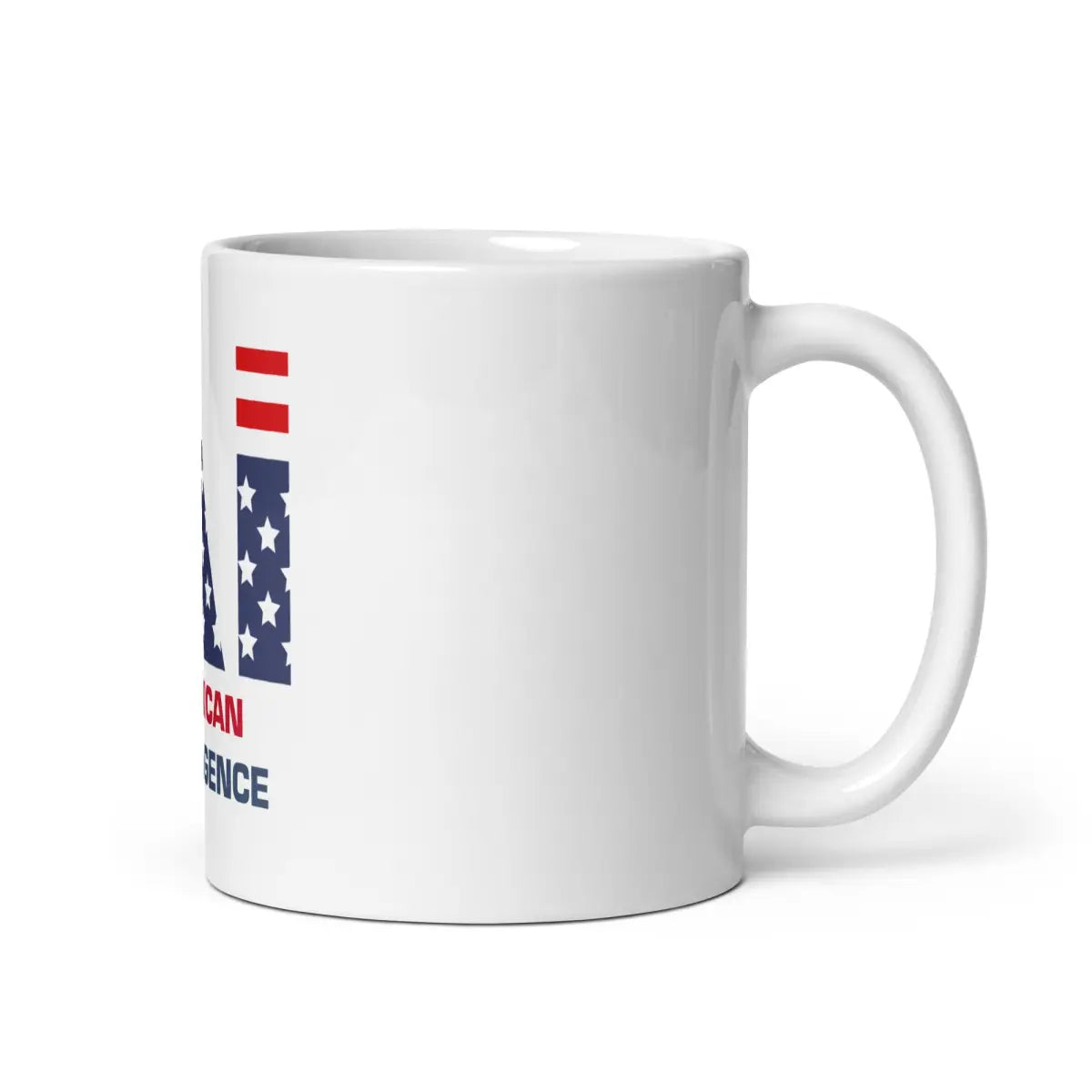 American Intelligence White Glossy Mug