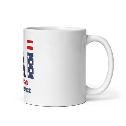 American Intelligence White Glossy Mug