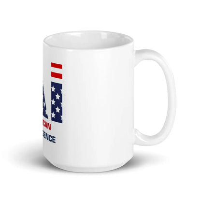 American Intelligence White Glossy Mug