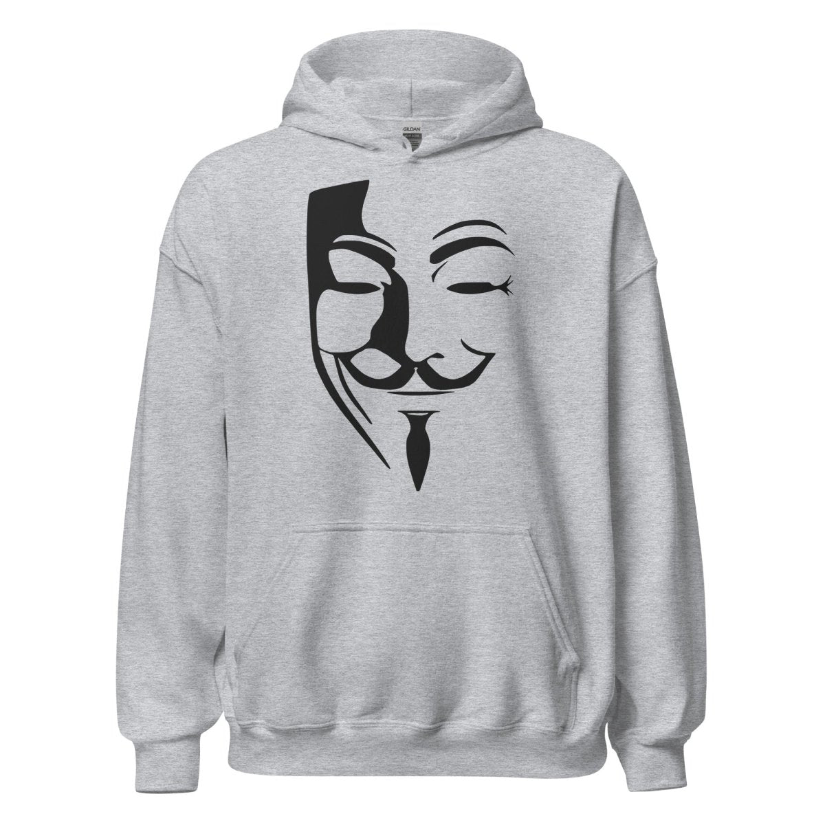 Anonymous Mask Light Hoodie (unisex) - AI Store