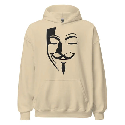 Anonymous Mask Light Hoodie (unisex) - Sand / M