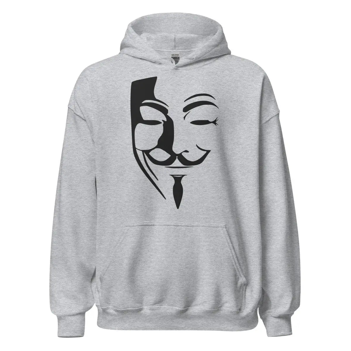 Anonymous Mask Light Hoodie (unisex) - Sport Grey / M