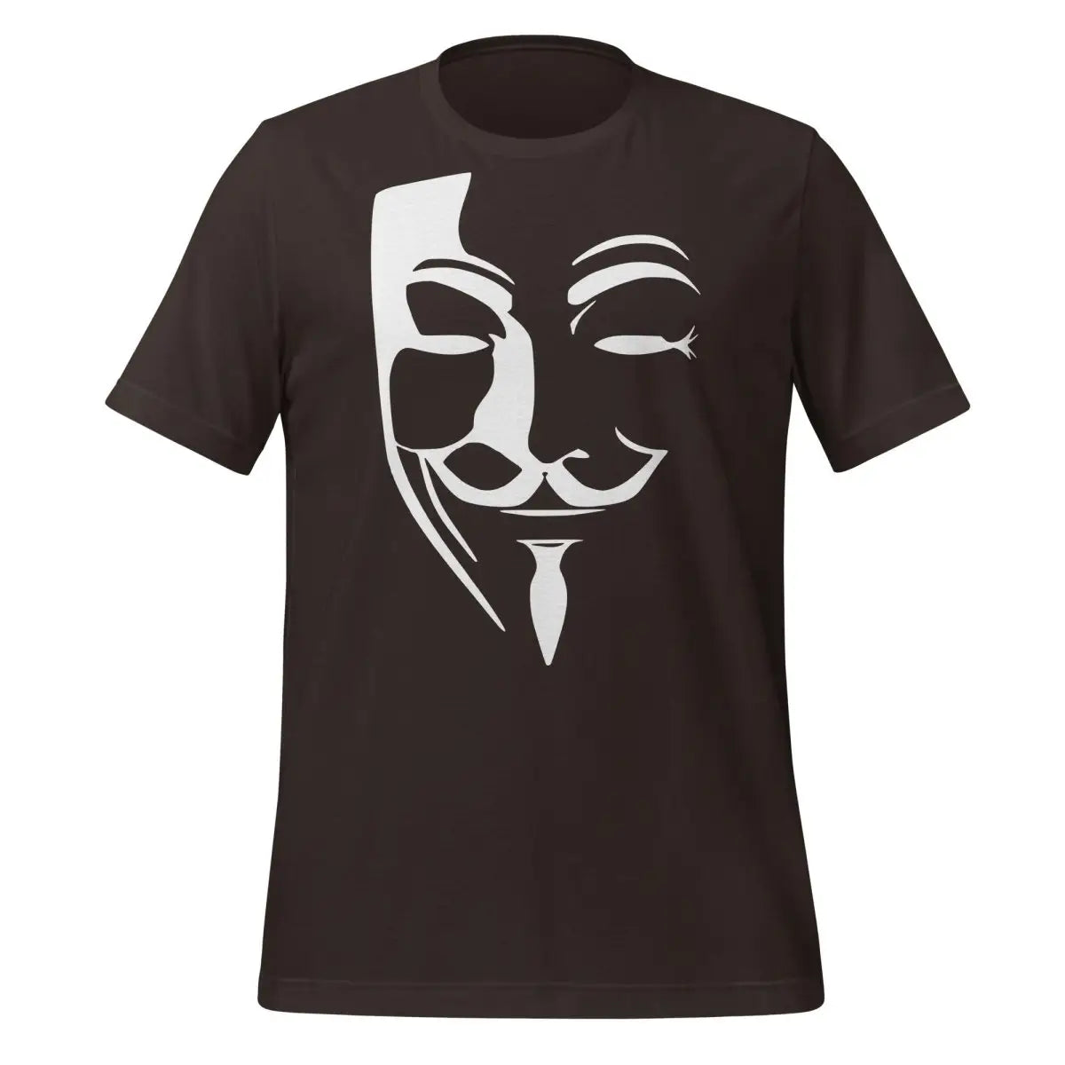 Anonymous Mask T-Shirt (unisex) - Brown / M