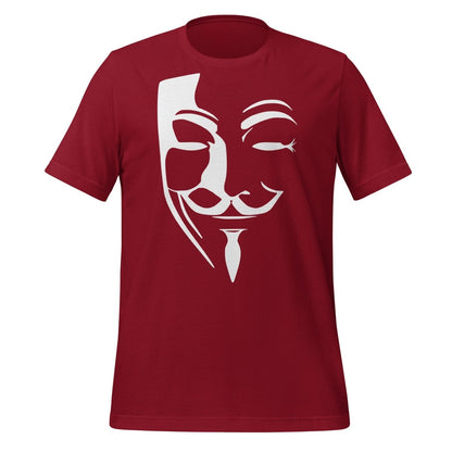 Anonymous Mask T-Shirt (unisex) - Cardinal - AI Store