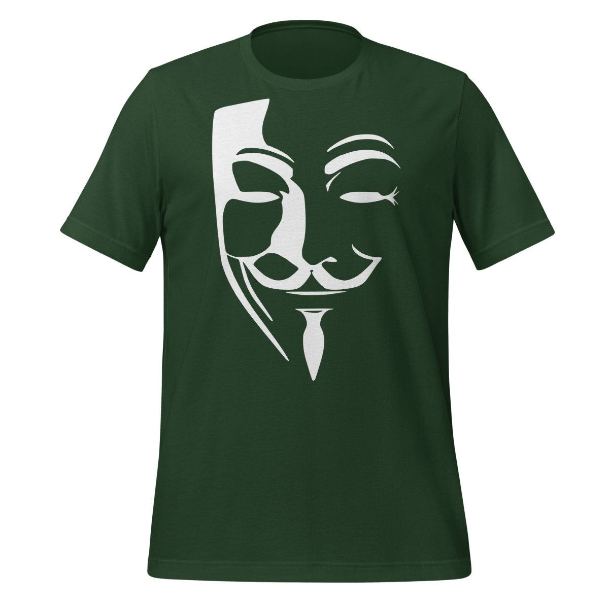 Anonymous Mask T-Shirt (unisex) - Forest - AI Store