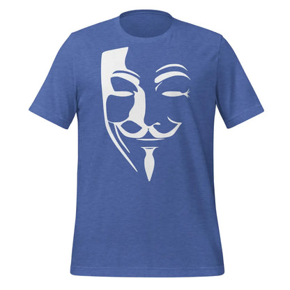 Anonymous Mask T-Shirt (unisex) - Heather True Royal / M