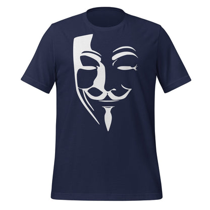 Anonymous Mask T-Shirt (unisex) - Navy - AI Store