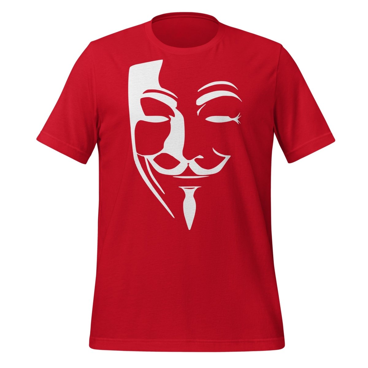 Anonymous Mask T-Shirt (unisex) - Red - AI Store