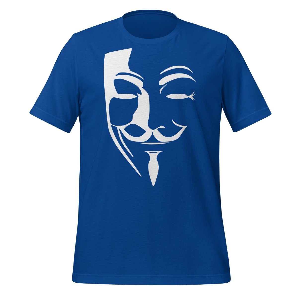 Anonymous Mask T-Shirt (unisex) - True Royal - AI Store